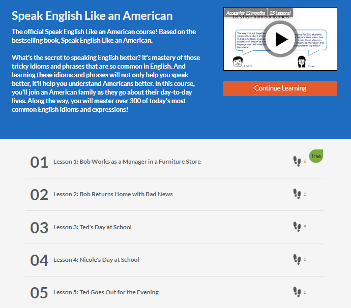 Speak English Like An American Learn English