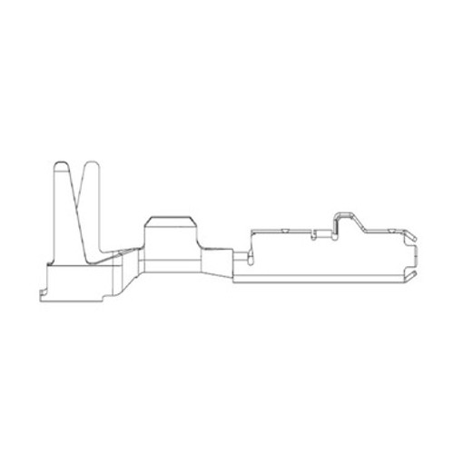 1928499259 Bosch Matrix 1.2 CB Tin-Plated Terminal Drawing