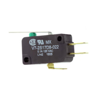 V7-1S17D8-022 Honeywell Sensing Micro Switch, Lever, Black/Gold
