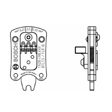1928498839 Bosch Connector, Crimp Tool, BTC/BTL, 1.5 Insert
