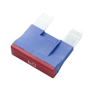 ANX80-UL-60A OptiFuse Maxi Blade High Voltage Fuse 80VDC 60A, blue and red fuse with metal prongs 