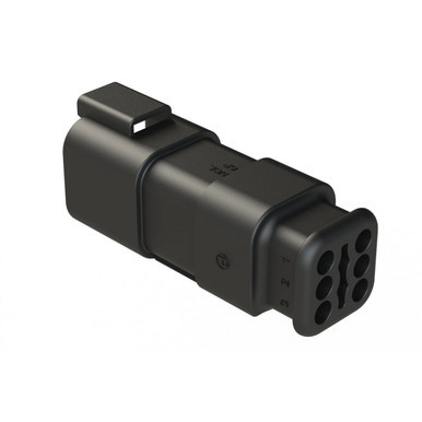 AT04-6P-SR01BLK Amp Sine Connector