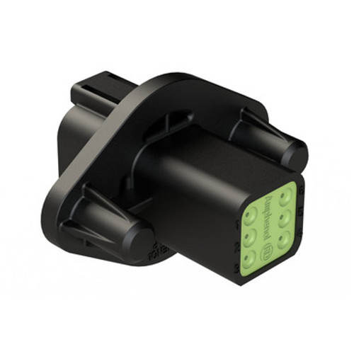 Image of AT04-6P-PM12 Amphenol Sine 6-Pin Receptacle Front