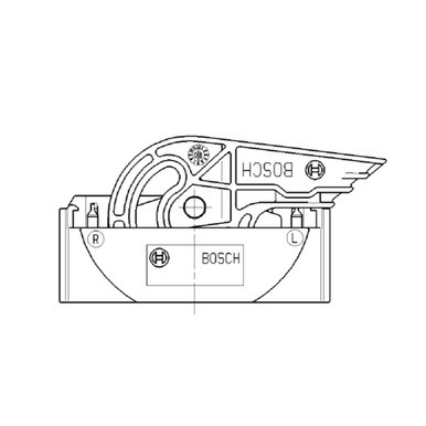 1928405168 Bosch Connector, 38-Way, BTL, Code 0, Exit Right, Black