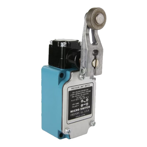 1LS1 Honeywell Sensing, Sealed Switch, Blue, Side Rotary w/ 38,1 mm Fixed Lever, Steel Roller