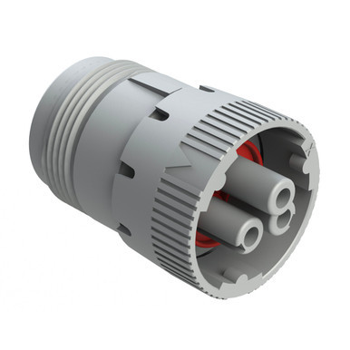 AHD16-3-96S Amphenol Sine Connector, 3 Position Plug, Socket, Size 16 Contacts, Coupling Ring, Grey