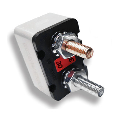 323-A0P-30-B Mechanical Products Shortstop Breaker, 30A w/ Hardware, Black/Silver