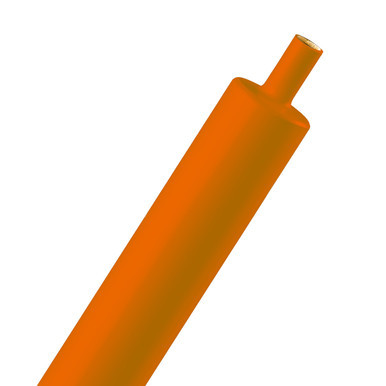 H3A0.75OR TechFlex Sleeving, Dual Wall Adhesive, 3:1, 3/4 Inch, Orange