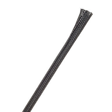 F6N0.25BK2 TechFlex Sleeving, F6, 1/4 Inch, Black, 2 Inch Piece