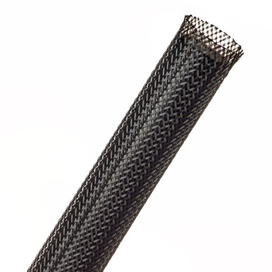 RYN0.75BK TechFlex Sleeving, Flexo PET, 3/4 Inch, Black, 250ft Spool