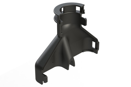 Black Amphenol ARCBS-006-7005 connector backshell with strain relief for circular connector cable routing
