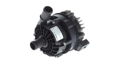 Bosch PDE electric coolant pump 039202500H perspective view with dual coolant hose connections