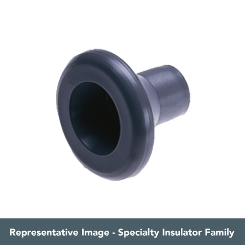 Representative image of a black insulator from the VTE specialty terminal insulator series