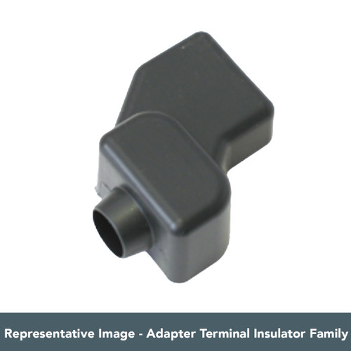 Representative image of a black insulator from the VTE adapter terminal insulator series