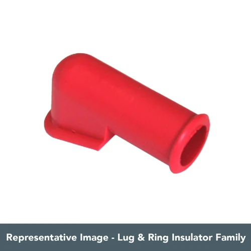 Representative image of a red insulator from the VTE lug and ring terminal series
