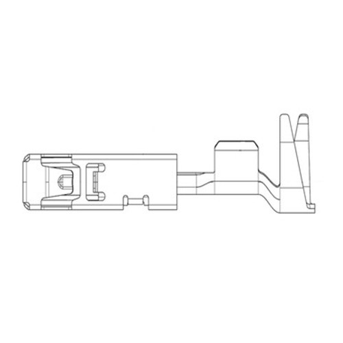 Drawing of 1928498690 Bosch Terminal BTL 1.5, 0.35-0.5 sq mm, Tin