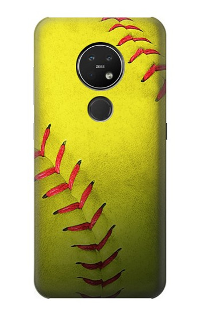 S3031 Yellow Softball Ball Case Cover Custodia per Nokia 7.2