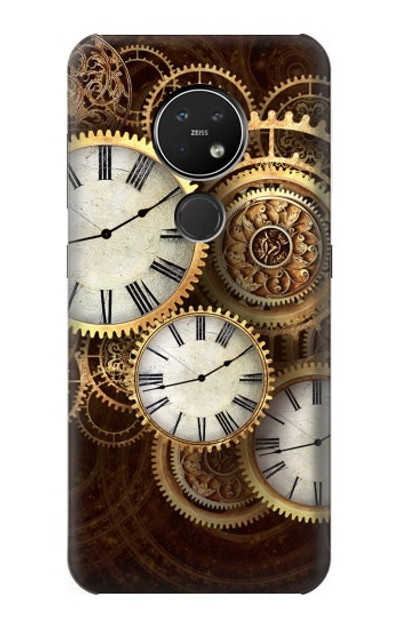 S3172 Gold Clock Live Case Cover Custodia per Nokia 7.2