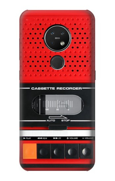 S3204 Red Cassette Recorder Graphic Case Cover Custodia per Nokia 7.2