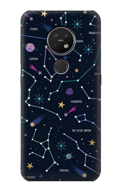 S3220 Star Map Zodiac Constellations Case Cover Custodia per Nokia 7.2