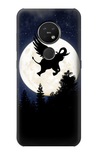 S3323 Flying Elephant Full Moon Night Case Cover Custodia per Nokia 7.2