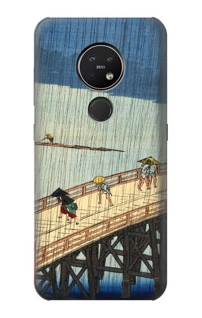 S3347 Utagawa Hiroshige Sudden shower Case Cover Custodia per Nokia 7.2