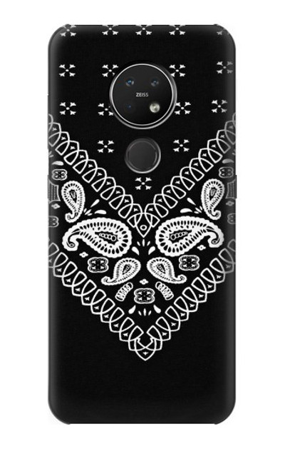 S3363 Bandana Black Pattern Case Cover Custodia per Nokia 7.2