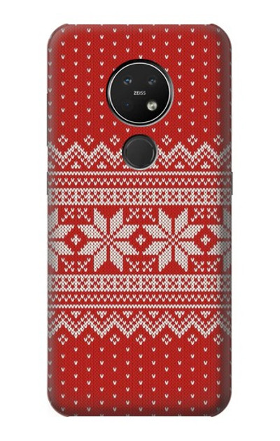 S3384 Winter Seamless Knitting Pattern Case Cover Custodia per Nokia 7.2