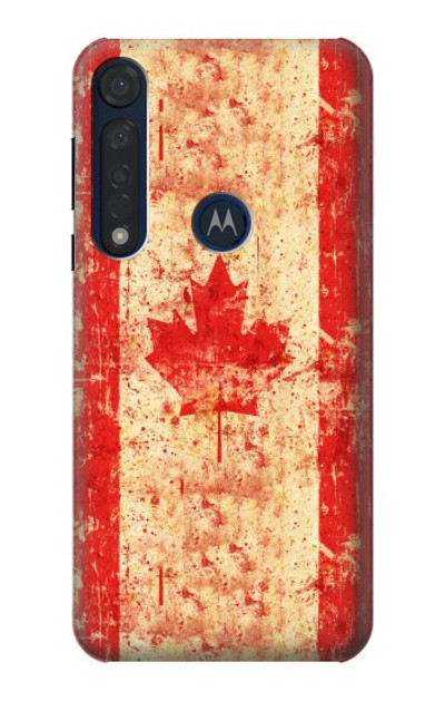 S1603 Canada Flag Old Vintage Case Cover Custodia per Motorola Moto G8 Plus