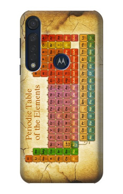 S2934 Vintage Periodic Table of Elements Case Cover Custodia per Motorola Moto G8 Plus