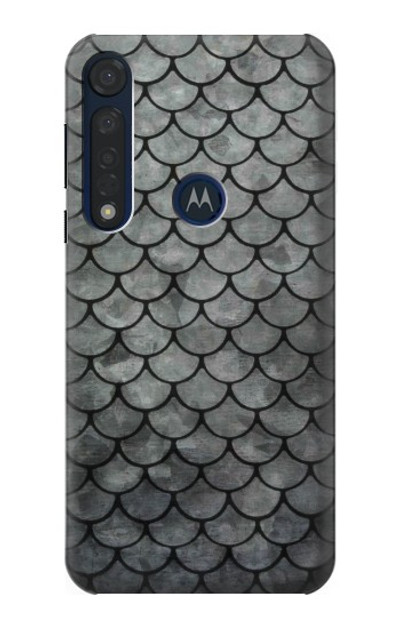 S2950 Silver Fish Scale Case Cover Custodia per Motorola Moto G8 Plus