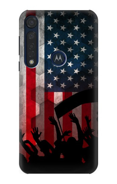 S2989 USA America Soccer Case Cover Custodia per Motorola Moto G8 Plus