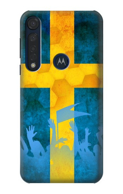 S2990 Sweden Football Soccer Case Cover Custodia per Motorola Moto G8 Plus