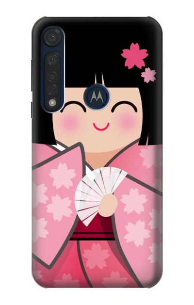 S3042 Japan Girl Hina Doll Kimono Sakura Case Cover Custodia per Motorola Moto G8 Plus