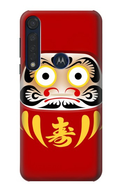 S3045 Japan Good Luck Daruma Doll Case Cover Custodia per Motorola Moto G8 Plus