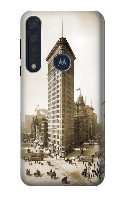 S3046 Old New York Flatiron Building Case Cover Custodia per Motorola Moto G8 Plus