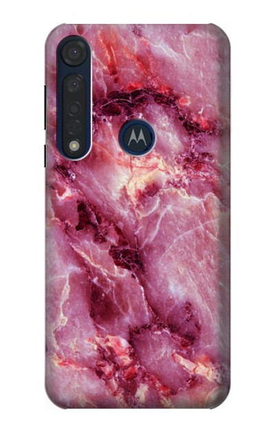 S3052 Pink Marble Graphic Printed Case Cover Custodia per Motorola Moto G8 Plus