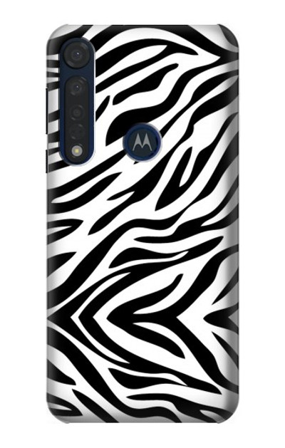 S3056 Zebra Skin Texture Graphic Printed Case Cover Custodia per Motorola Moto G8 Plus