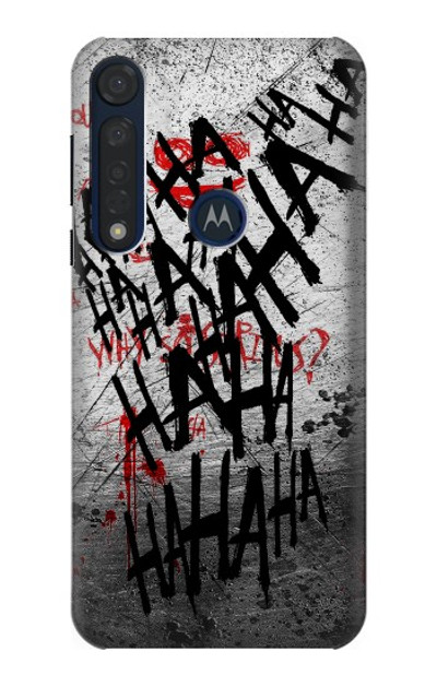 S3073 Joker Hahaha Blood Splash Case Cover Custodia per Motorola Moto G8 Plus