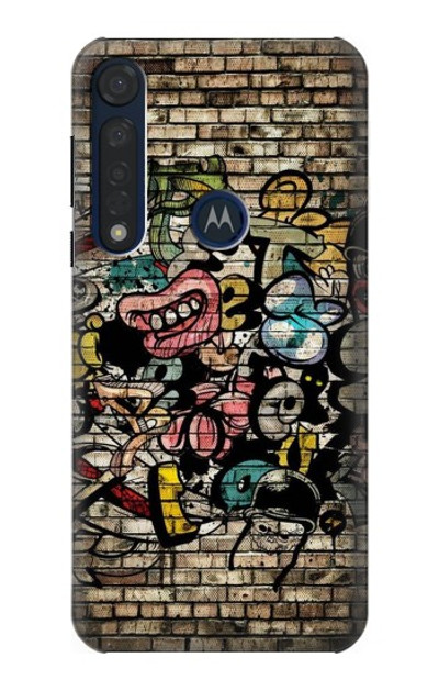 S3394 Graffiti Wall Case Cover Custodia per Motorola Moto G8 Plus