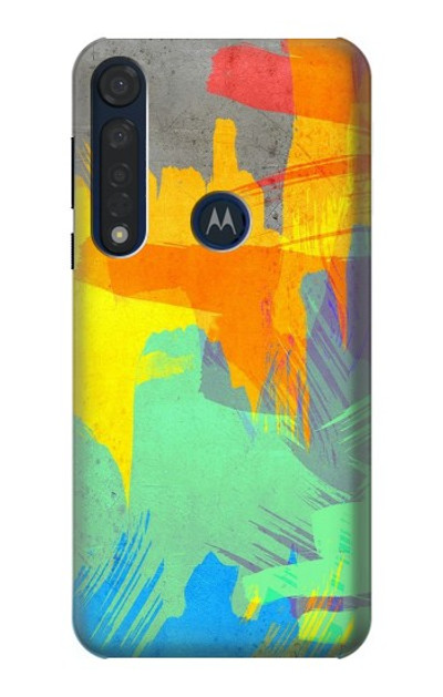 S3423 Brush Stroke Case Cover Custodia per Motorola Moto G8 Plus