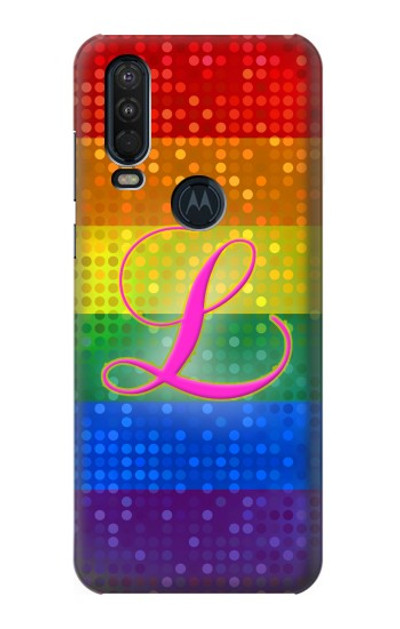 S2900 Rainbow LGBT Lesbian Pride Flag Case Cover Custodia per Motorola One Action (Moto P40 Power)