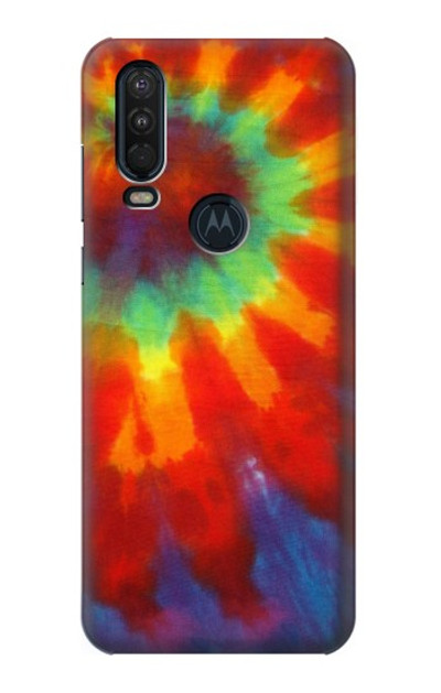 S2985 Colorful Tie Dye Texture Case Cover Custodia per Motorola One Action (Moto P40 Power)