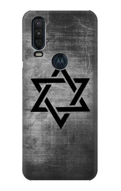 S3107 Judaism Star of David Symbol Case Cover Custodia per Motorola One Action (Moto P40 Power)