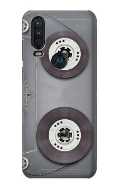 S3159 Cassette Tape Case Cover Custodia per Motorola One Action (Moto P40 Power)