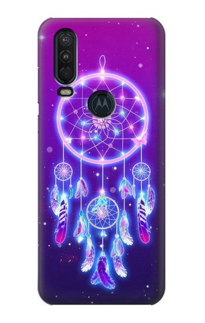 S3484 Cute Galaxy Dream Catcher Case Cover Custodia per Motorola One Action (Moto P40 Power)