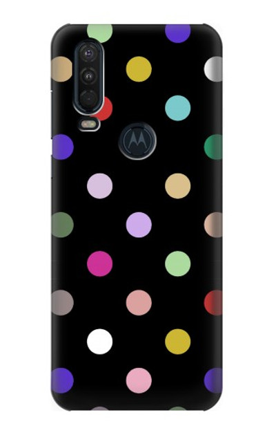 S3532 Colorful Polka Dot Case Cover Custodia per Motorola One Action (Moto P40 Power)