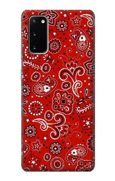 S3354 Red Classic Bandana Case Cover Custodia per Samsung Galaxy S20