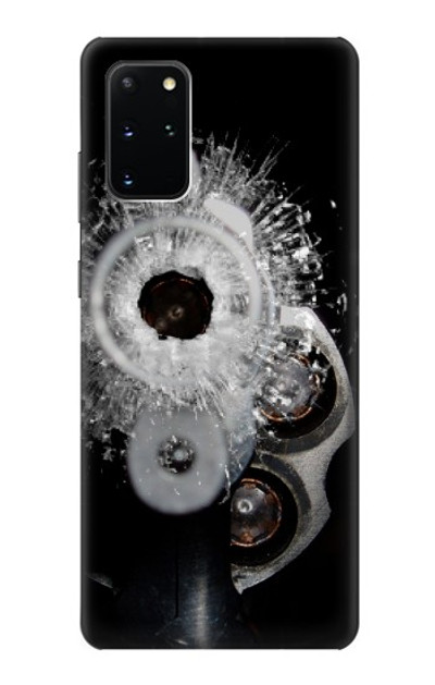 S2387 Gun Bullet Hole Glass Case Cover Custodia per Samsung Galaxy S20 Plus, Galaxy S20+