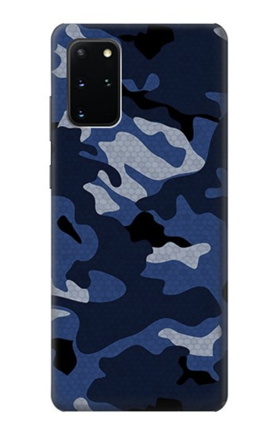 S2959 Navy Blue Camo Camouflage Case Cover Custodia per Samsung Galaxy S20 Plus, Galaxy S20+